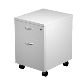 Cassettiera 1 cass.+1 classif. Con ruote grigio - easy
