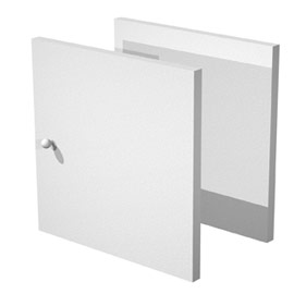 Coppia antine grigio alluminio per libreria rainbow
