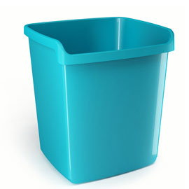 Cestino gettacarte 15lt mydesk turchese arda