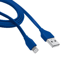 Cavo lightning piatto per attacco usb blu trust