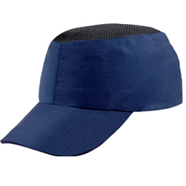 Caschetto anti-urto blu tipo baseball coltan