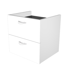 Coppia cassetti 36x29x35,5cm x libreria l40 bianco