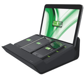 Caricatore multifunzione da tavolo xl 4porte usb nero leitz complete