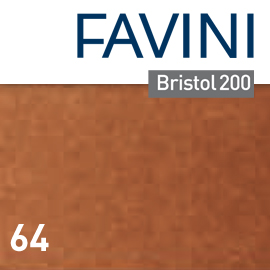 Conf.25 cartoncino bristol color 200gr 50x70cm cacao 64 favini