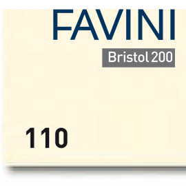 Conf.25 cartoncino bristol color 200gr 50x70cm avorio 110 favini