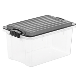Contenitore compact a4 13lt con coperchio nero