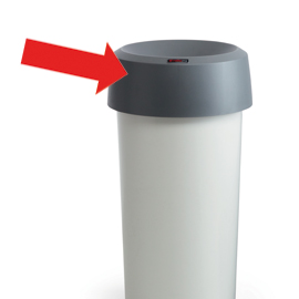 Coperchio ad anello grigio modo round rotho