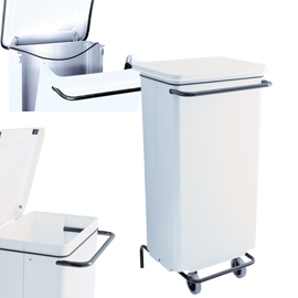 Contenitore mobile 110lt bianco conticolor