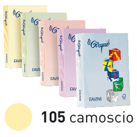 Carta lecirque a3 80gr 500fg camoscio pastello 105 favini