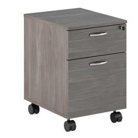 Cassettiera 1 cass.+1 classif. Con ruote frassino toscano - easy