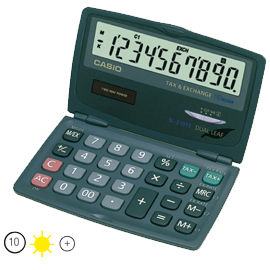 Calcolatrice sl-210 te 10 cifre tascabile casio