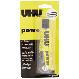 Colla trasparente extraforte uhu power 45ml