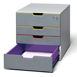 Cassettiera a 4 cassetti varicolor safe durable