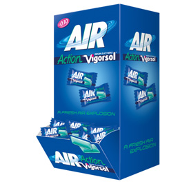 Chewing gum vigorsol air scatola 250pz perfetti