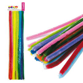 Ciniglia animata stelo da 9mm in colori assortiti busta da 30 fili cwr