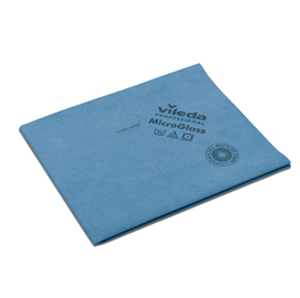 Conf. 5 panni blu microglass 50x40cm in microfibra vileda