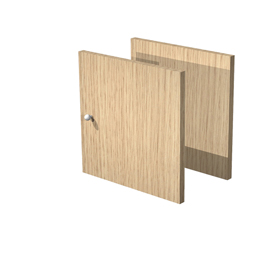 Coppia antine rovere per libreria rainbow