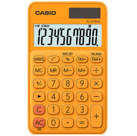 Calcolatrice tascabile sl-310uc arancio casio