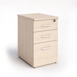 Cassettiera alta 3cass. 44x60xh73cm rovere - agora' compact