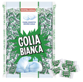 Caramelle golia bianca busta 1kg (400pz ca)