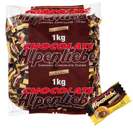 Caramelle alpenlibe chocolate busta 1kg