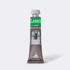 Colore a olio extrafine 20ml verde permanente chiaro maimeri