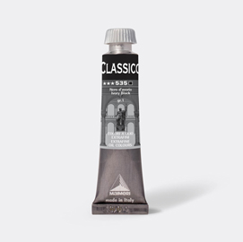 Colore a olio extrafine 20ml nero d'avorio maimeri