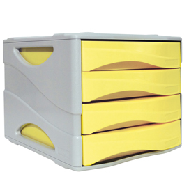Cassettiera keep colour pastel giallo arda