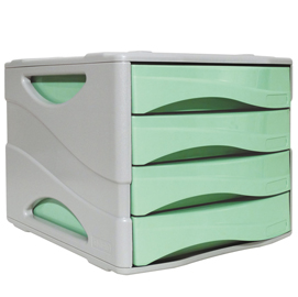 Cassettiera keep colour pastel verde arda
