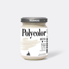 Colore vinilico polycolor vasetto 140 ml bianco avorio maimeri