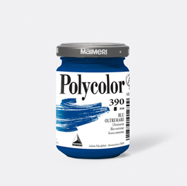 Colore vinilico polycolor vasetto 140 ml blu oltremare maimeri