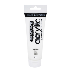 Colore acrilico fine graduate tubo 120 ml bianco daler rowney