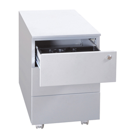 Cassettiere in metallo 3cass. 40x59x55cm grigio kub8