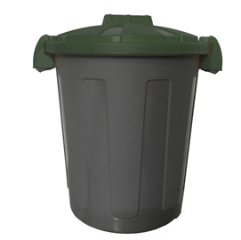 Contenitore portarifiuti dusty 25lt c/coperchio verde