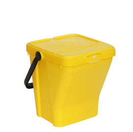 Contenitore portarifiuti eco-top 35lt giallo