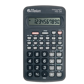 Calcolatrice scientifica 10 cifre hs-56 titanium