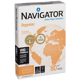 Carta navigator organizer 4 fori a4 80gr 500fg 210x297mm