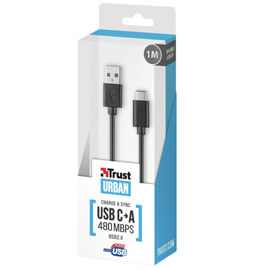 Cavo usb-c (1mt) nero trust