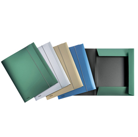 Cartella 3l c/elastico ppl metal colori ass. F.to utile 24x33cm favorit