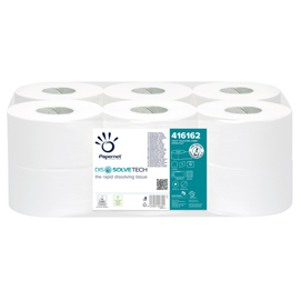 Carta igienica mini jumbo Ø20cm - 300mt dissolvetech papernet
