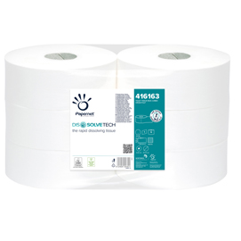 Carta igienica maxi jumbo Ø25cm - 500mt dissolvetech papernet