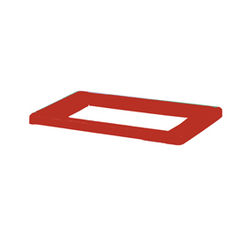 Coperchio rosso per contenitore bob color