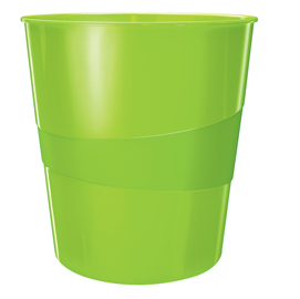 Cestino gettacarte wow verde lime 15lt leitz
