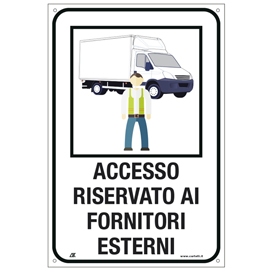 Cartello alluminio 40x60cm 