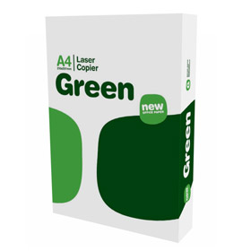 Carta green laser copier a4 75gr 500fg (drop max 25 risme)