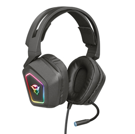 Cuffie gaming blizz rgb gxt450  - suono surround virtuale 7.1 - trust