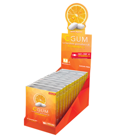 Chewing gum integratore - per rilassamento - gusto menta e the matcha - chewing calm - 24 blister da 9 gomme