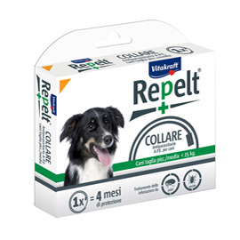 Collare antiparassitario per cani (con peso fino a 25 kg) - repelt