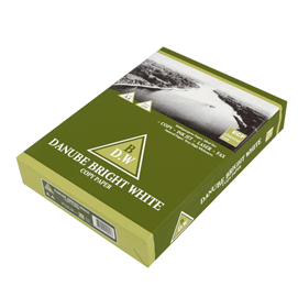 Carta da fotocopie bright white - a4 - 75 gr - bianco - danube - risma 500 fogli