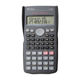 Calcolatrice scientifica 240fx - 2 linee - 240 funzioni - titanium